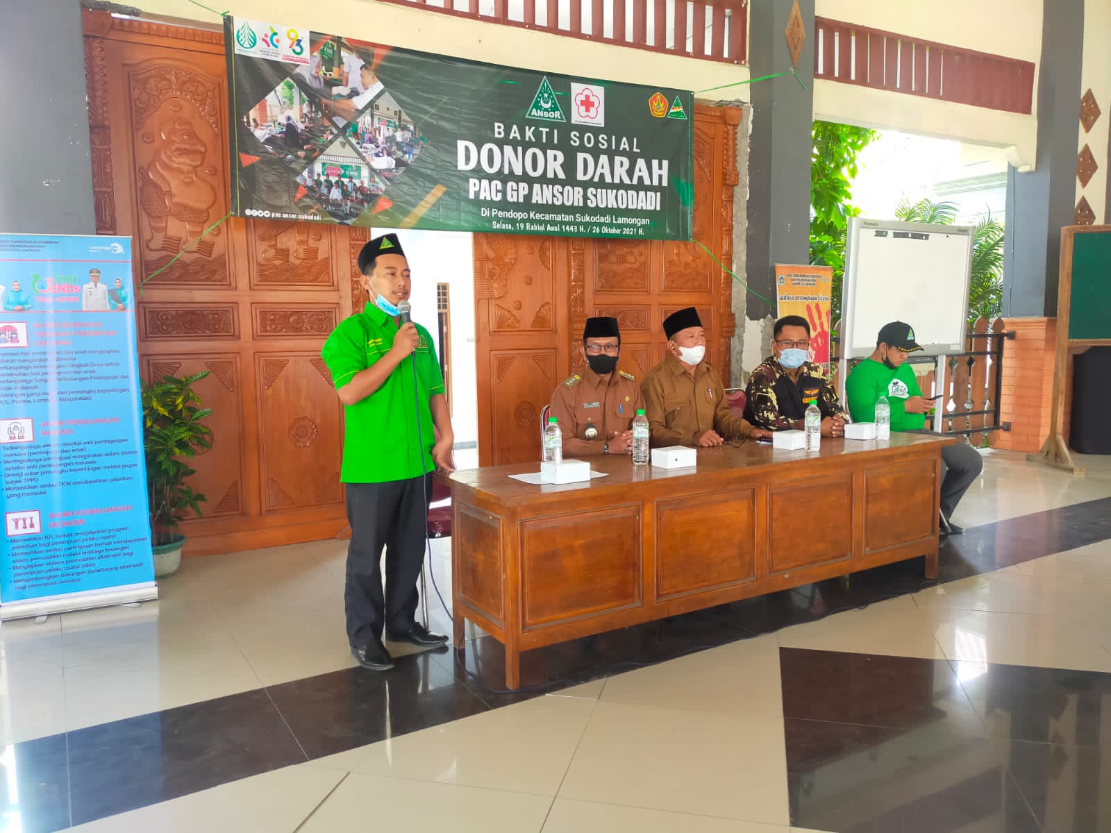 Meriahkan Bulan Maulid PAC Ansor Sukodadi Lakukan Donor Darah Baksos Tahap dua