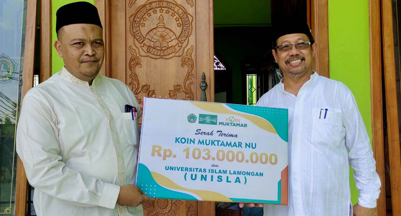 Unisla Serahkan 103 juta Koin Muktamar ke PBNU