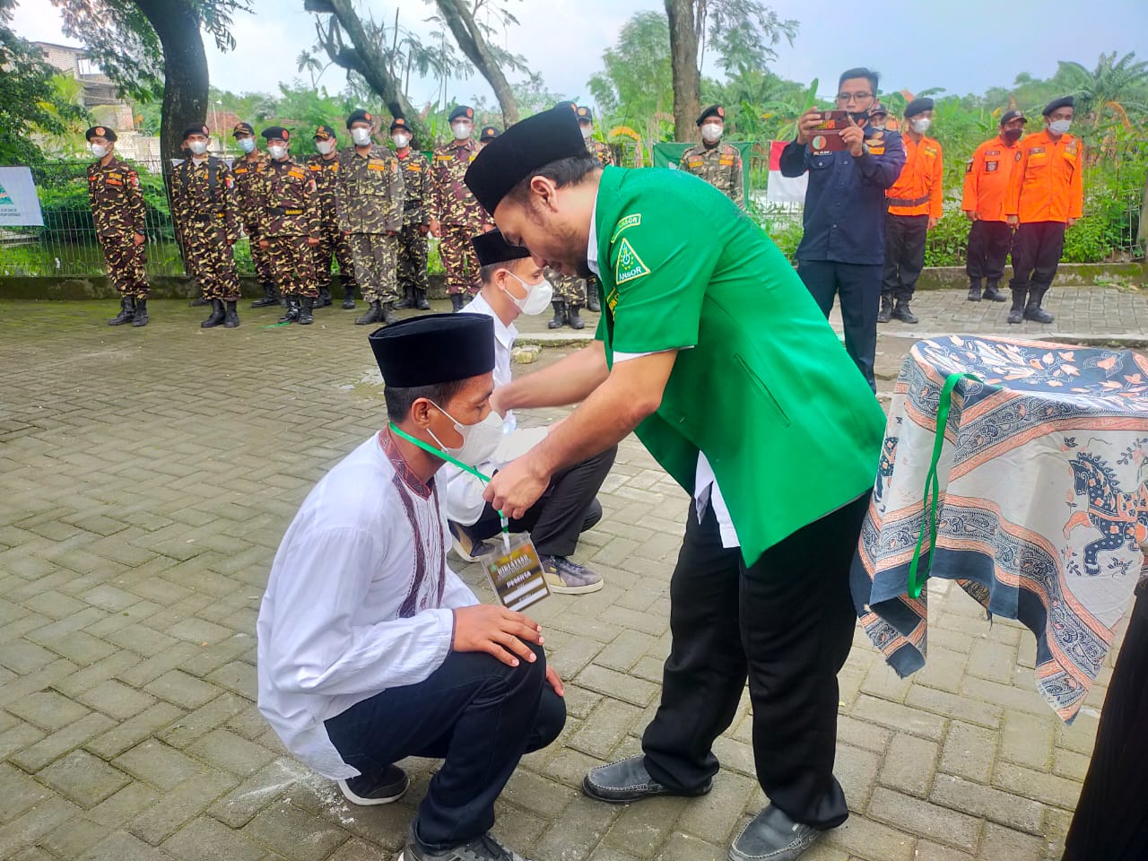 Siapkan Kader Militan, Satkoryon Banser PAC Ansor Sukodadi Gelar Diklatsar Angkatan Pertama