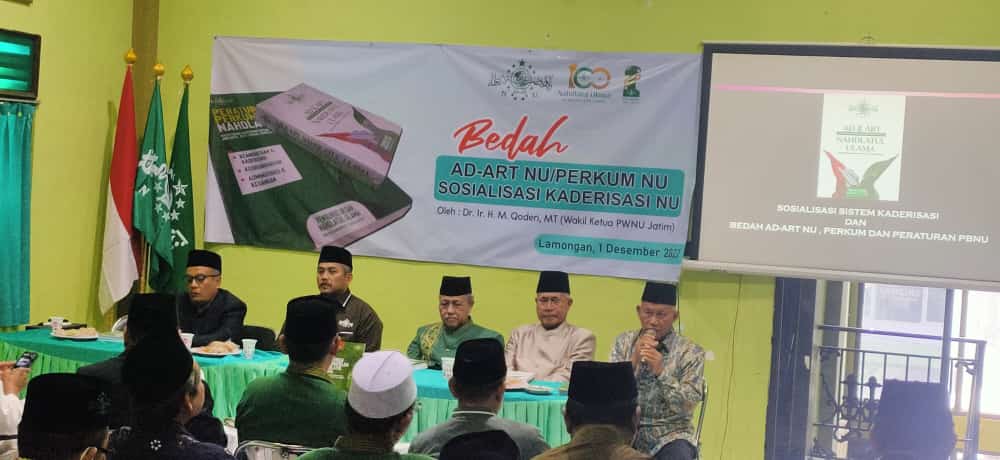 Upgrade Keroganisasian, PCNU Lamongan Bedah AD-ART dan Perkum NU