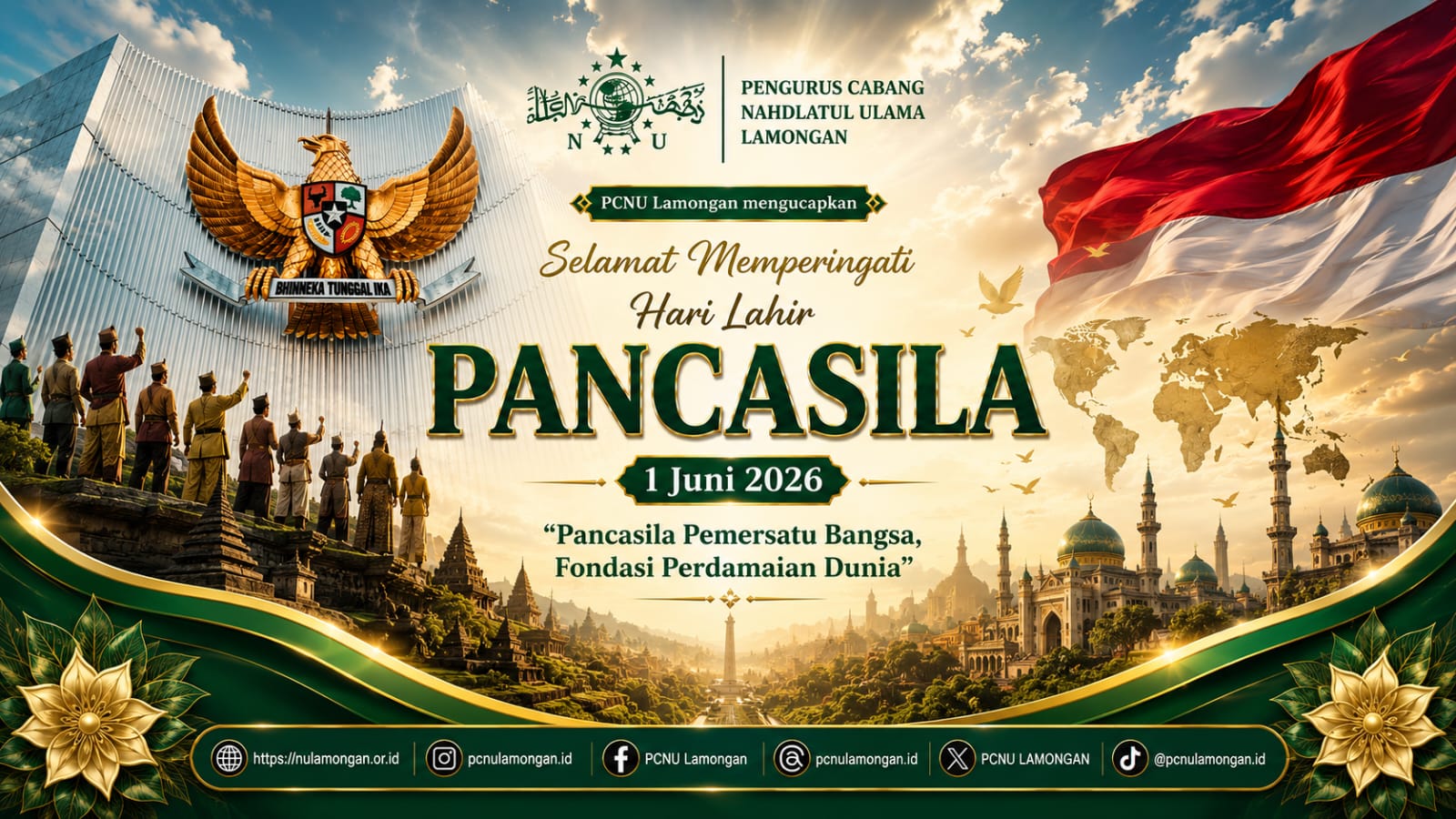 Hari Lahir Pancasila 1 Juni 2026 - PCNU Lamongan